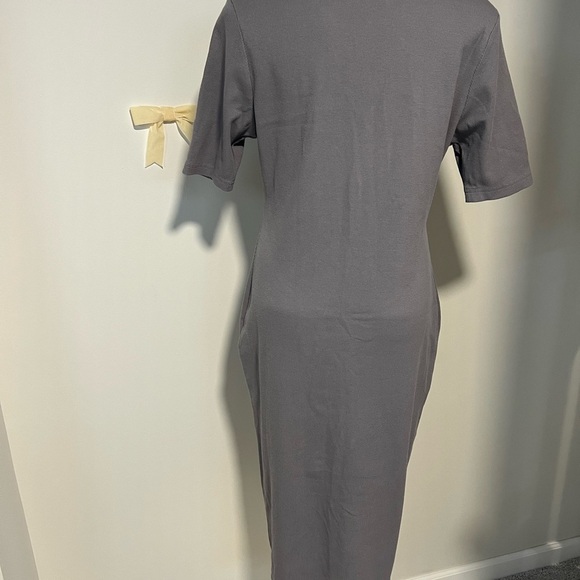 7 For All Mankind Charcoal Midi Dress - Picture 3 of 3